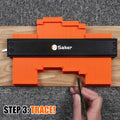 Saker Contour Gauge (10 Inch) Profile Tool-Adjustable Lock Father'S Day Gift for Men Women Dad Him Boyfriend Husband-Precisely Copy Irregular
