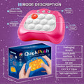 Quick Push Game?Pop Game Fidget Toys, Fast Push Bubble Game, Handheld Puzzle Game Sensory Toys ?Light up Push Pop Game for Kids 3-12 Girls and