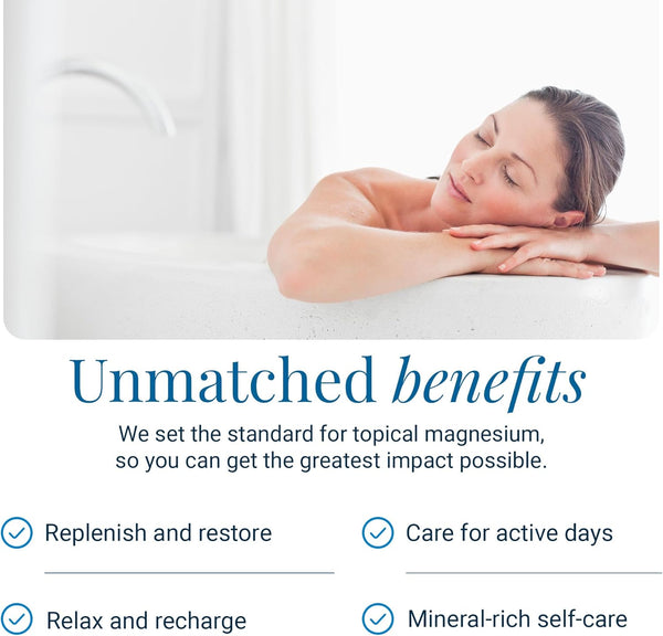 Ancient Minerals Magnesium Bath Flakes Ultra with Optimsm - Resealable Magnesium Bag of Zechstein Chloride Alternative to Epsom Bath Salt (1.65 Lb)