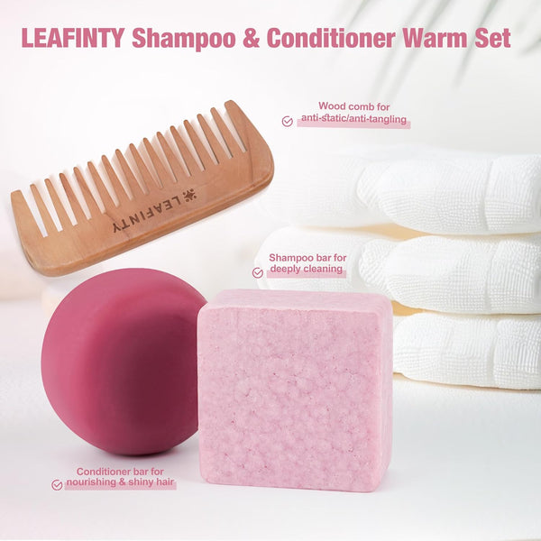 Shampoo and Conditioner Set| Shampoo Bar | Bar Shampoo and Conditioner for Curly, Wavy & Kinky Hair | Vegan & Zero Waste| Eco-Friendly 6.68Oz