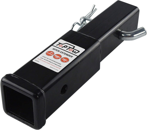 TOPTOW Hitch Extender, Fits for 2 Inch Receiver, 7 Inch Extension Length, with 5/8 Inch Hitch Pin