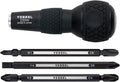 VESSEL BALL GRIP 1/4" Hex. Bit Interchangeable Screwdriver (Bit 3PC. (+1, +3 / +2, -6 / PZ2, PZ3) SET. 220W3J1)