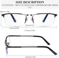 Reading Glasses for Men, 2.5 Blue Light Blocking Reading Glasses Metal Readers