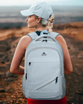 MATEIN Laptop Backpack Women, 17 Inch Big Work Bags with USB Charging Port for Nurses, Water Resistant Travel Backpack TSA Approved, Stylish