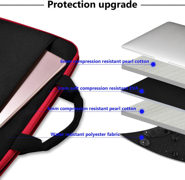 Hseok Laptop Sleeve 13-14 Inch Case Briefcase Compatible with Macbook Pro 14 Inch M4/M3/M2/M1 All Model of 13.3 Inch Mac Air/Pro, XPS 13 14, Most