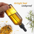 4 Pack, 100Ml Dropper Bottles with 2Pcs Glass Pipettes(1Ml) - Essential Oils Bottles for Health, Personal Care & Beauty - 3.4Oz Thick Dark Amber