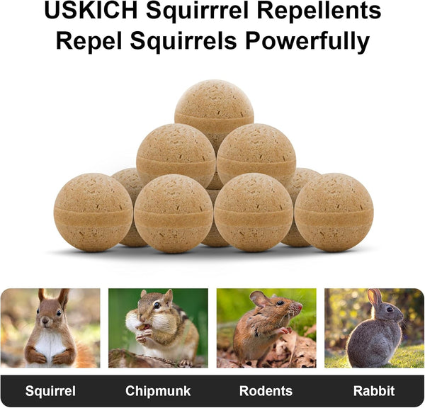 20Pack Squirrel Repellent Outdoor, Chipmunk Repellent Outdoor,Rodent Repellent,Squirrel Repellent for Attic and Cars Engines, Ultra Powerful