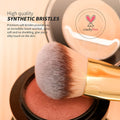 Ducare Foundation Brush Contour Bronzer Makeup Brush Double Ended Self Tanner Brush Sculpting Brush for Blending Liquid Powder Concealer Cream