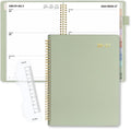 SUNEE 2025-2026 Weekly & Monthly Planner 9"X11.2" - 12 Month (July 2025 - June 2026), Vegan Leather Cover Planner Academic Year Calendar, Pocket,