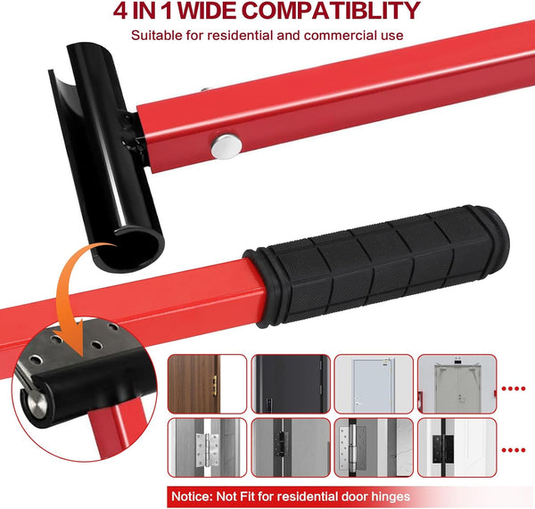 Door Hinge Adjustment Tool Set,4 Size with Replacement Rounds-Hinge Gap Adjusting Wrench,Durable Steel Construction Door Hinge Repair Spanner