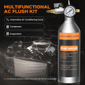 FOUR UNCLES AC Flush Kit - Air Conditioner System Cleaning Tool Set with Stainless Steel Canister and Nylon Hose & Flushing Spray Gun for R134A