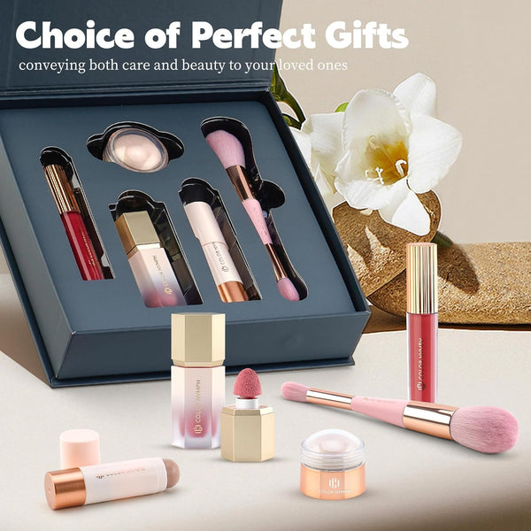 Color Nymph Face Makeup Kit, Make up Set for Teen Girls | Vegan & Cruelty Free | Includes Lipglosses Liquid Blush Highlighter Contour Stick &