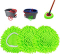 Mop Heads Replacements,Mop Replace Heads Compatible with Ocedar Rinseclean 2-Tank Spin Mop,Reusable Mop Head for Wet/Dry,3 Pack