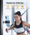 Magnetic Phone Holder for GymãStrong MagnetsãGym Magnetic Phone Holder Attach to Metal Surface, Magnetic Phone Mount for Gym Accessories for Men
