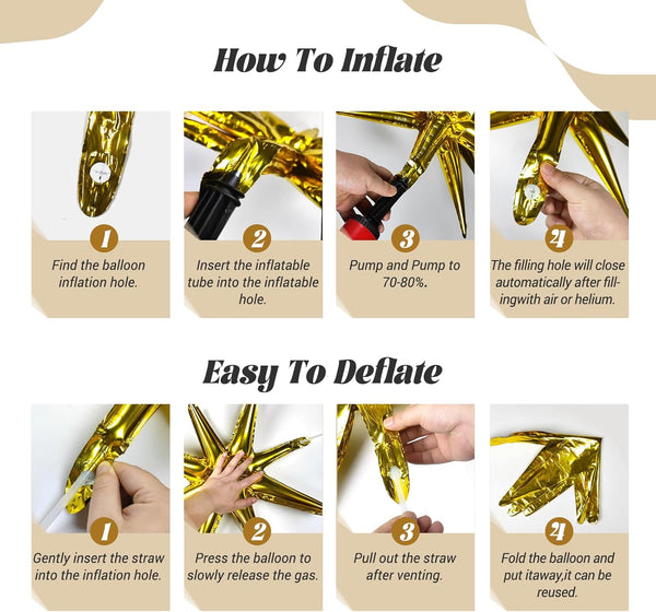 FOTIOMRG Black and Gold Balloons Garland Arch Kit, 5 10 12 18Inch Black Gold Confetti Latex Balloons for 2024 Graduation New Year Anniversary