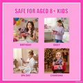 Barbie 35-Well Shadow Palette, Shimmery and Opaque Colors, Pigmented Blendable, 8 Application Brushes Ages 8+, Perfect for Parties, Sleepovers &