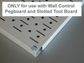 Wall Control Shelf 4in Deep Pegboard Shelf Assembly Pegboard and Slotted Tool Board – Red Red 4in x 16in