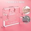 Funnli Sister Gifts from Sister Acrylic Puzzle Plaque - Sister Birthday Gift Ideas 3.35 X 2.76 Inch Desk Decorations - Sister Gifts Birthday