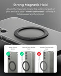 Iottie Universal Magsafe Ring Adapter for Android (2 Pack). Magnetic Adapter Ring Compatible with Magsafe Accessories & Wireless Chargers,