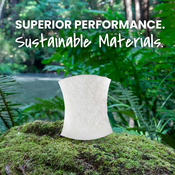 Scotch-Brite Greener Clean Non-Scratch Scrub Sponge, Sponge for Washing Dishes, Cleaning Kitchen, Superior Performance and Made with Sustainable