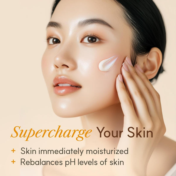 The Face Shop Rice Ceramide Moisturizing Cream - Rice Extract + Rice Bran Oil - Hydrating Targets Dryness, Brightening - Dermatologically Tested -