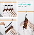 HOUSE DAY Space Saving Hangers 10 Pack, Black Magic Multi Organizer, Closet Storage System Space Saver, Collapsible Hangers for Clothes