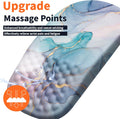 Ergonomic Mouse Pad Wrist Support with Massage Design, Wrist Rest Pain Relief Mousepad with Memory Foam&Non-Slip PU Base, Mouse Pads for Wireless
