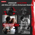 VINSGUIR Ab Roller Wheel, Abs & Core Workout Equipment for Home Gym with Knee Pad Accessories, Abdominal Wheel for Full-Body Strength Training