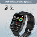Smart Watch (Answer/Make Call): 1.85" Waterproof Fitness Trackers with 24-Hours Blood Pressure Heart Rate Spo2 Sleep Monitor Watches for Men