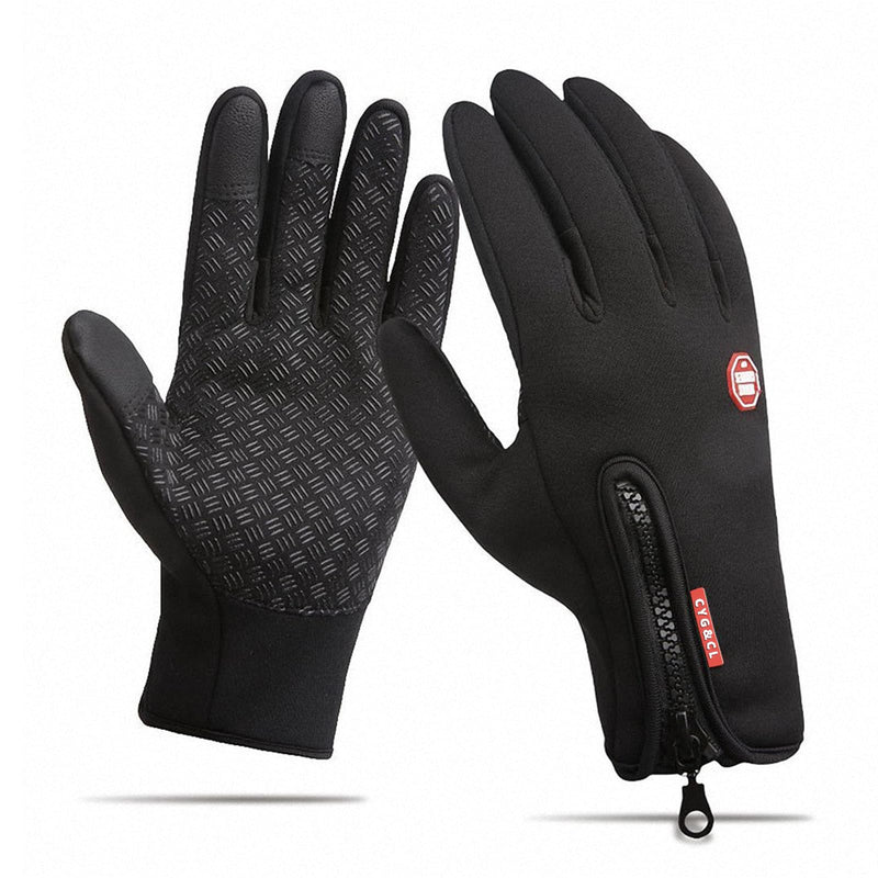 CYG&CL Outdoor Winter Touchscreen Warm Gloves, Water Resistant Windproof Anti-Slip Sports Gloves for Cycling Driving Running Hiking Climbing