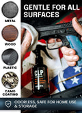Clp Gun Cleaning Oil Kit 3-In-1 Cleans, Lubes, Protects - 6.8 Oz Sprayer Clp Gun Cleaner and Lubricant, Needle Oiler, Cleaning Patches, Cleaning