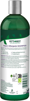 Vet'S Best Hypo-Allergenic Shampoo for Dogs | Dog Shampoo for Sensitive Skin | Relieves Discomfort from Dry, Itchy Skin | Cleans, Moisturizes, and