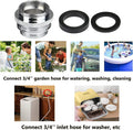 Garden Hose to Sink Faucet Adapter, 2 Pack Kitchen Sink Faucet Adapter Connect to Different Hoses, Brass Adapter for Female to Male and Male to