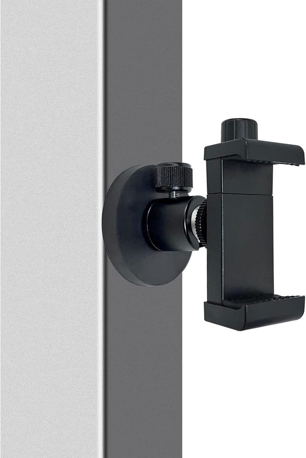 Gym Magnetic Phone Mount Holder, Heavy Duty Magnet Base Cell Phone Clamp, Attracts to Ferrous Metal Surface, Designed for Gym, Motorcycles Tank,