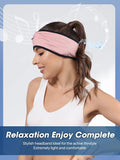 Sleep-Headphones-Wireless-Bluetooth-Headband - Comfy Sleeping Eye Mask Headphones Headset, Sport Headband Earbuds Electronics Tech Gadgets