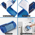 3 Pack for Bona Microfiber Cleaning Pad, Microfiber Mop Pads Compatible with Bona Mop for Bona Hardwood Floor Cleaner 18 Inch