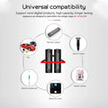 Rechargeable AA Batteries with Charger, POWEROWL 8 Pack of 2800Mah High Capacity Low Self Discharge Ni-Mh Double a Batteries with Smart 8 Bay