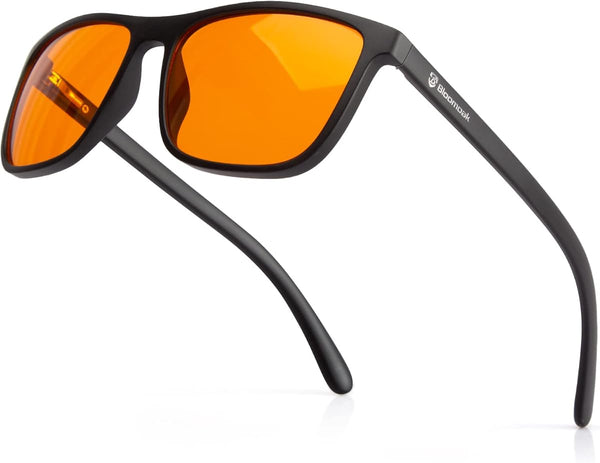 Bloomoak-99% Blue Green Light Blocking Glasses - Gaming Glasses - anti Glare - anti Fatigue -Suitable for Screens, Games, Tvs