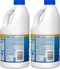 Clorox Splash-Less Bleach, Regular, 2 Pack of 55 Fl Oz Each/ 110 Ounces Total