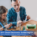 Mioyoow TJ-56-428 4-Digit Digital DIY Clock Kits with Acrylic Shell, DIY Alarm Clock Soldering Practice Kit for Students and Diyers, DIY