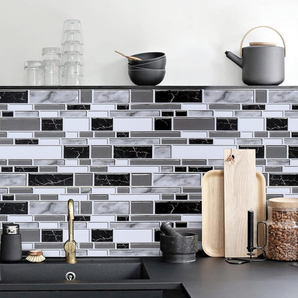 Livebor Peel and Stick Kitchen Wallpaper Backsplash Wall Paper for Kitchen 11.8Inch X 78.7Inch Backsplash Tiles Wallpaper Peel and Stick