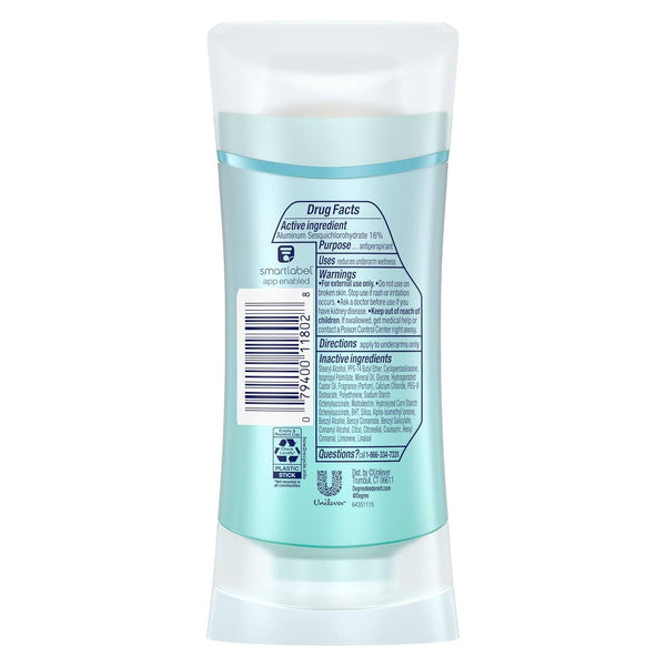 Degree Advanced Protection Antiperspirant Deodorant Shower Clean for 72-Hour Sweat & Odor Control for Women, with Body Heat Activated Technology,