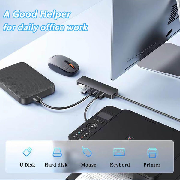 USB 3.0 Hub, VIENON 4-Port USB Hub USB Splitter USB Expander for Laptop, Xbox, Flash Drive, HDD, Console, Printer, Camera,Keyborad, Mouse(Not for
