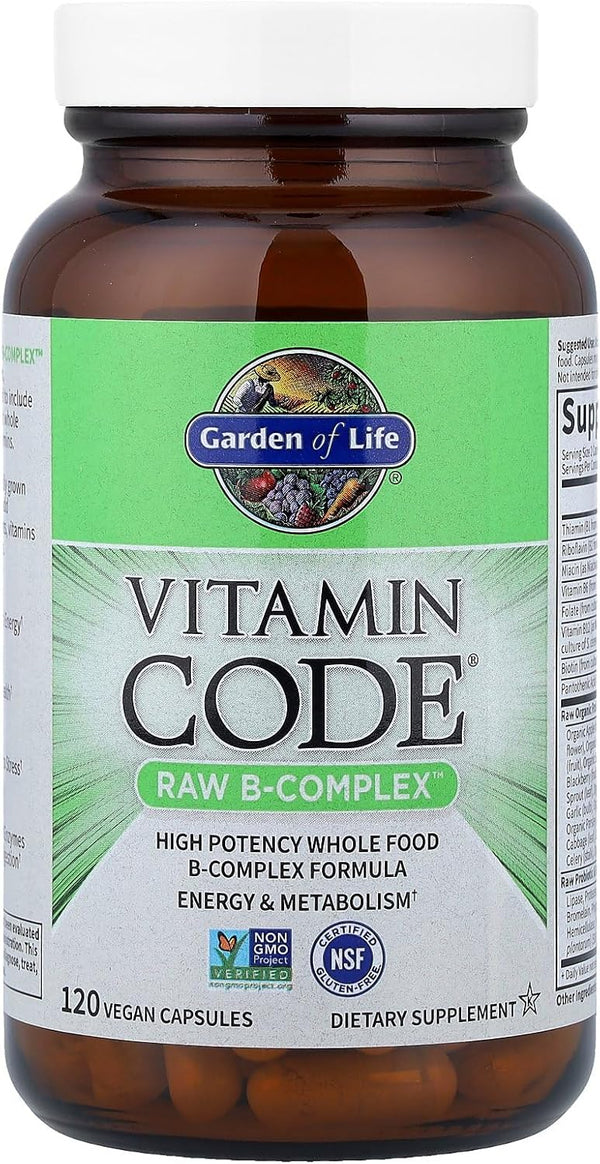 Garden of Life, Raw Vitamin Code B Complex, 120 Veggie Capsules