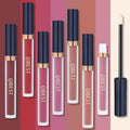 QiBest 7Pcs Matte Liquid Lipstick + 1Pcs Lip Plumper Makeup Set Kit, Pigmented Long Lasting Lip Gloss Set, Velvet Waterproof Halloween Lip Makeup