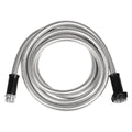 Short Garden Hose Meatl Water Hose Heavy Duty Stainless Steel Hose with Metal Fittings Flexible Lightweight Hose Puncture Proof for Yard,