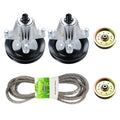46" Mower Deck Rebuild Kit for Cub Cadet LTX1045 (Excluding 2014), LTX1046 LTX1046VT, Includes Spindles 618-04865 618-04636 918-04636, 2 Flat