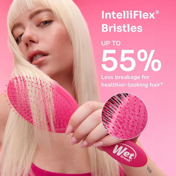 Wet Brush Original Detangler Hair Brush, Amazon Exclusive Aqua- Ultra-Soft Intelliflex Bristles-Detangling Hairbrush Glides through Tangles - All