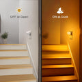 Doresshop Amber Night Light, Auto On/Off, 0-100 LM Adjustable Brightness, Dimmable Plug into Wall Light Sensor Night Light for Kids Room, Bedroom,