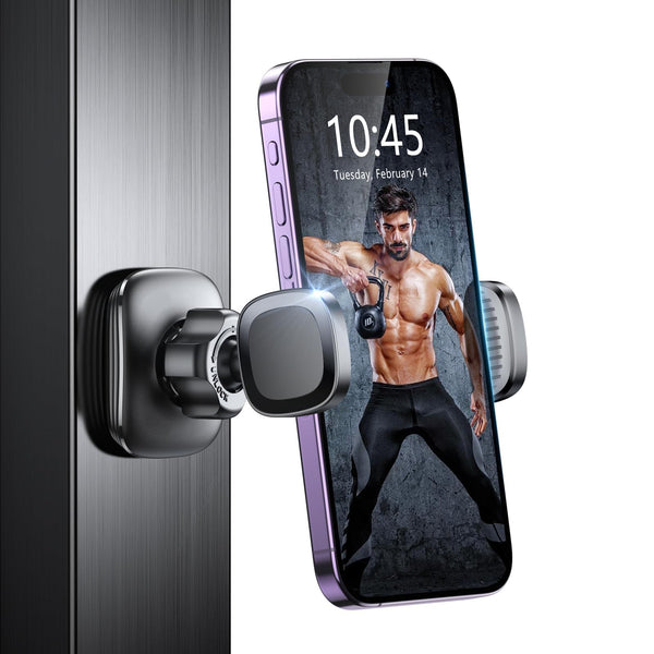Magnetic Phone Holder for Gym, 360Â° Rotatable Gym Phone Holder Workout Record, or Any Metal Surface, Gym Magnet Phone Mount Compatible with All
